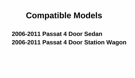 Driver Left Side Front Door Window Door Glass Compatible with Volkswagen Passat 4 Door Sedan 2006-2011 Models