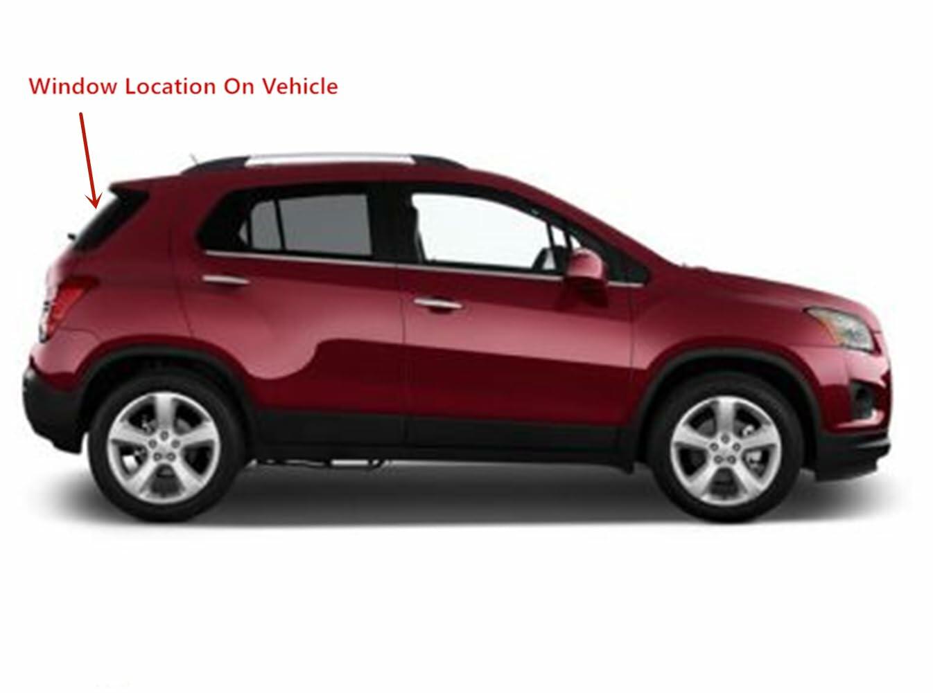 Heated Privacy Back Tailgate Window Back Glass Compatible with Chevrolet Trax 2013-2022 Models