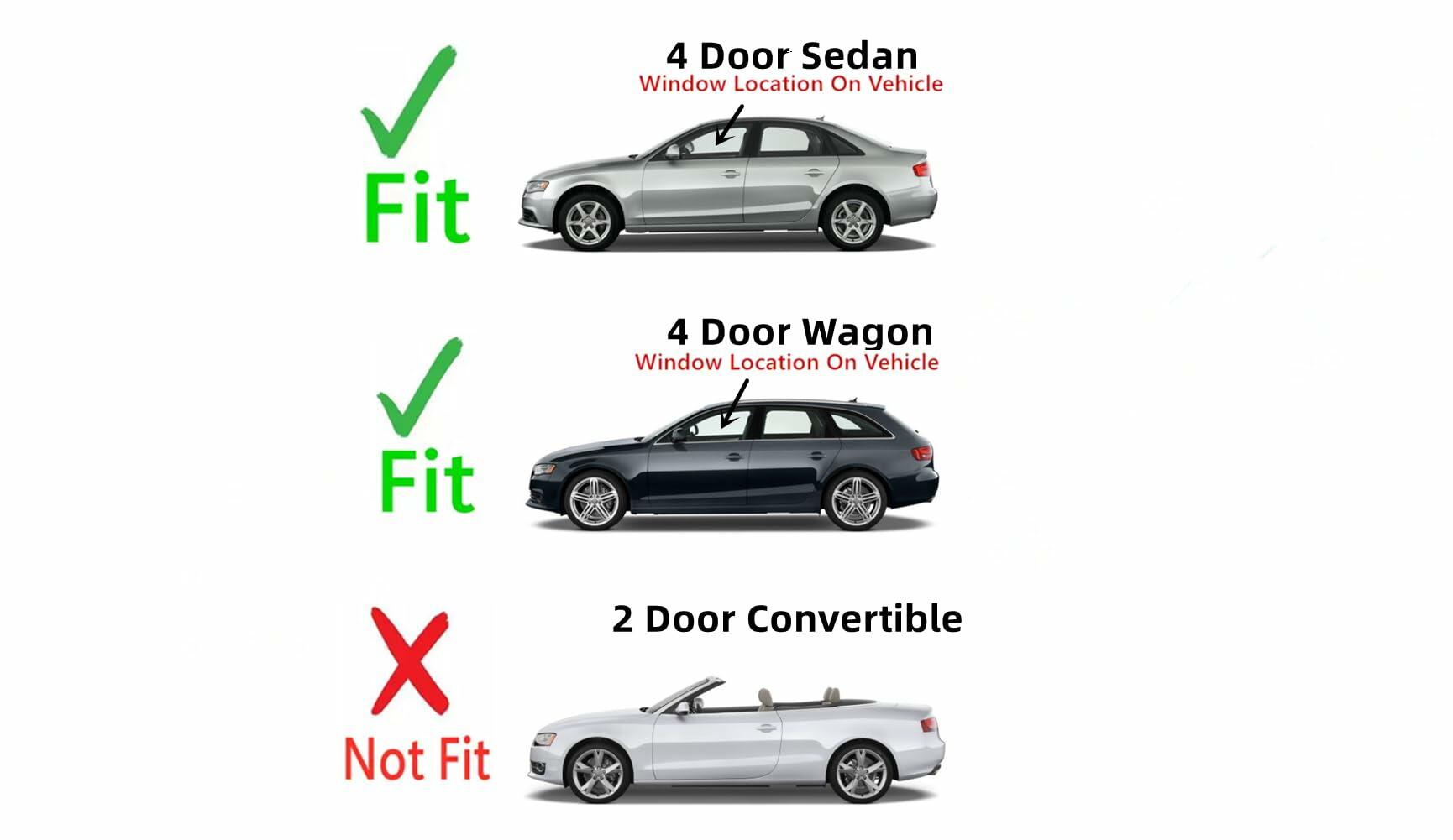 Driver Left Side Front Door Window Door Glass Compatible with Audi A4 S4 RS4 2009-2016 4 Door Model