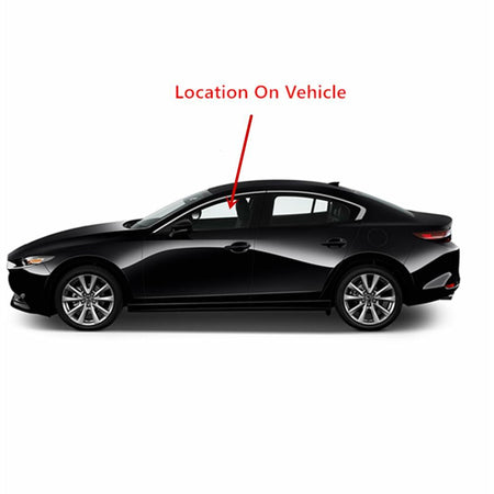Tempered Driver Left Side Front Door Window Door Glass Compatible with Mazda 3 4-Door Sedan 2019-2026 Models