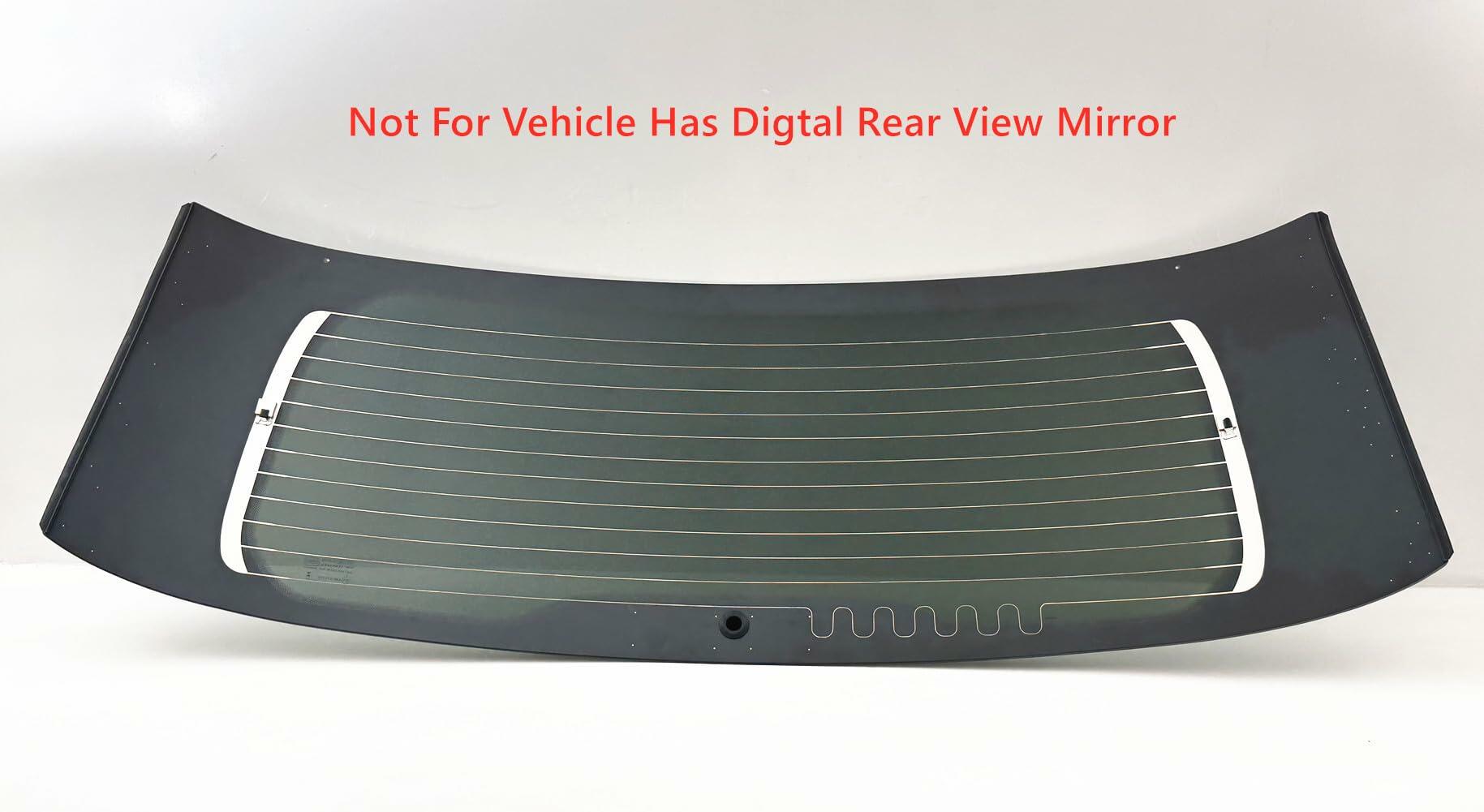 Heated Rear Back Tailgate Liftgate Window Back Glass Compatible with Jeep Grand Cherokee L (Longe Wheel Base) 2021-2026 Models (Not For Vehicle Has RearView Mirror)