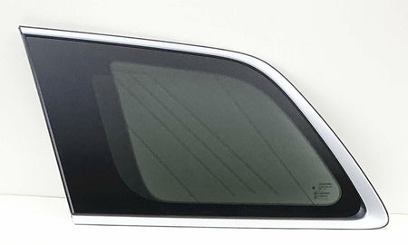 OE Platinum Moulding W/ Antenna Style Privacy Driver Left Side Quarter Window Glass Compatible with Jeep Grand Cherokee 2017-2021 / Grand Cherokee WK 2022 Models (Not For Cherokee or Grand Cherokee L)