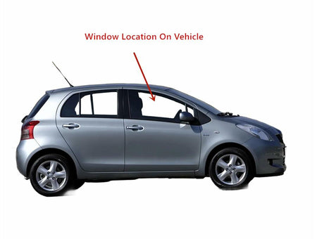 Passenger Right Side Front Door Window Door Glass Compatible with Toyota Echo 4 Door Sedan 2000-2005 Models/Toyota Yaris 4 Door Hatchback 2004-2005 Models