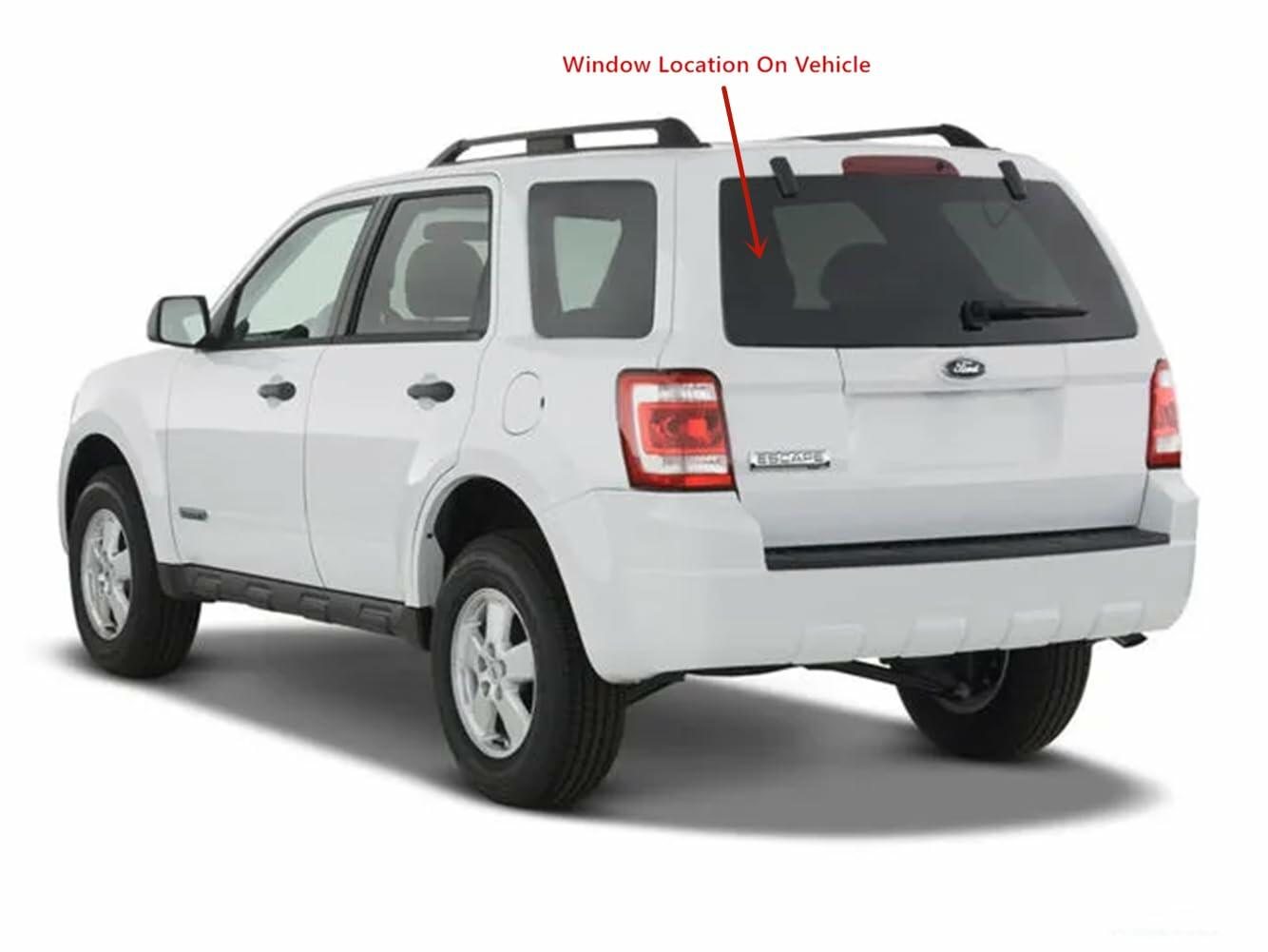 OE Heated Back Tailgate Window Back Glass Compatible with Ford Escape/Mercury Mariner/Mazda Tribute 2008-2012 Models