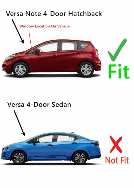 OEM Driver Left Side Front Vent Window Vent Glass Compatible with Nissan Versa Note 2014-2019 Models