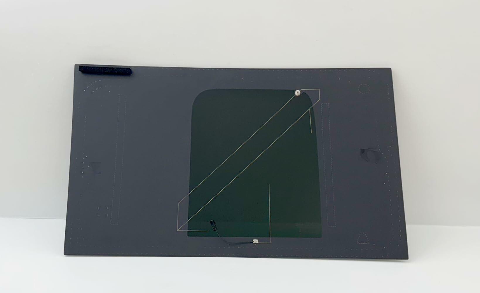 With Antenna Style Passenger Right Side Rear Quarter Window Quarter Glass Compatible with Land Rover Defender 90 / 110 / 130 2020-2025 4 Door Models