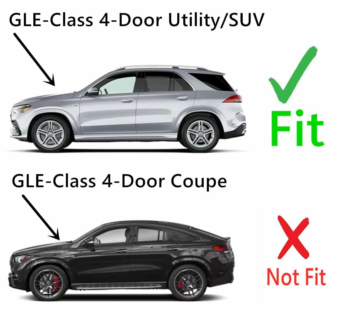 Laminated Driver Left Side Rear Door Window Door Glass Compatible with Mercedes Benz GLE350 GLE43AMG GLE450 GLE53AMG GLE580 GLE63AMG 4-Door SUV 2020-2025 Models (Not For Coupe)