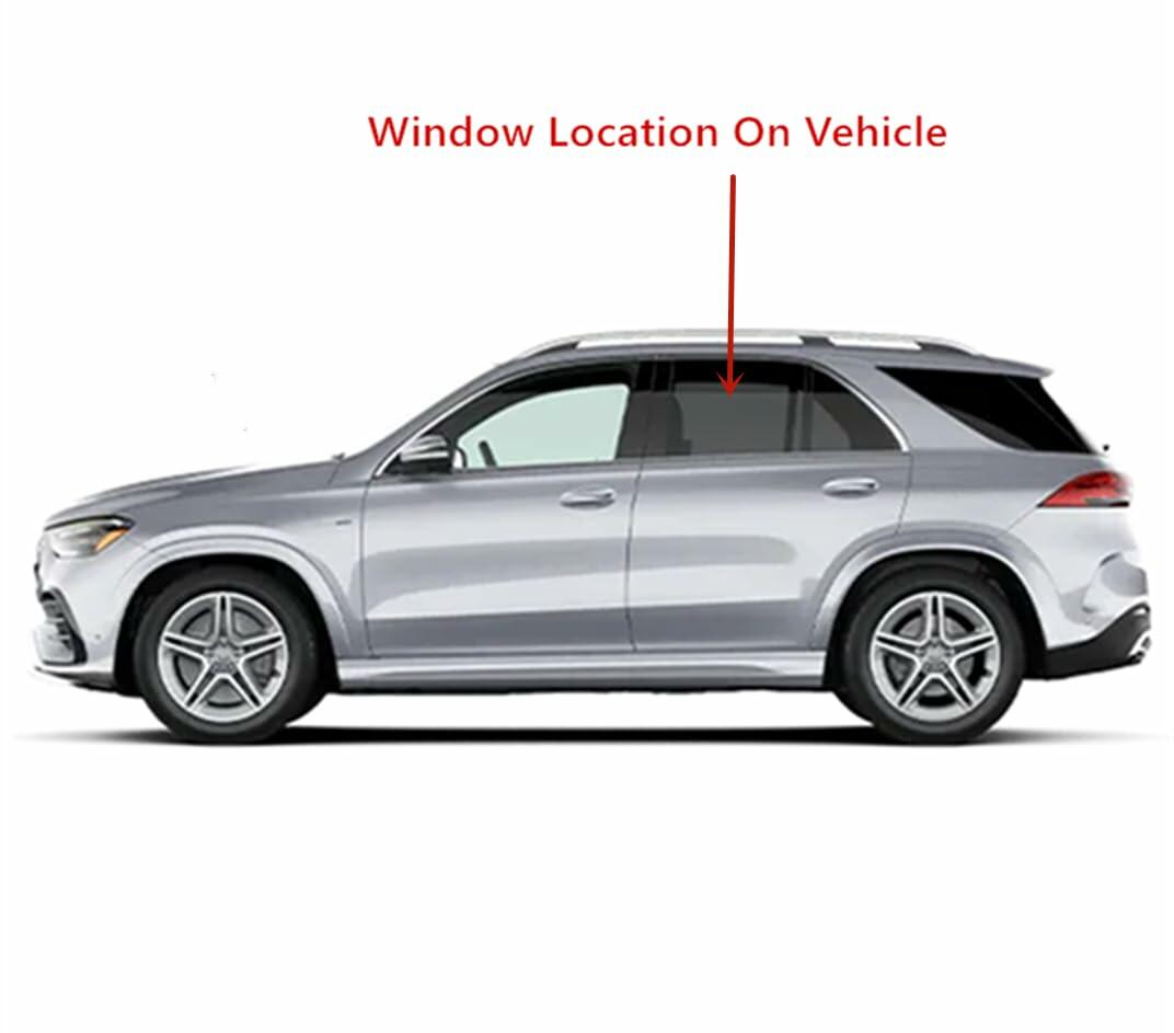 Laminated Driver Left Side Rear Door Window Door Glass Compatible with Mercedes Benz GLE350 GLE43AMG GLE450 GLE53AMG GLE580 GLE63AMG 4-Door SUV 2020-2025 Models (Not For Coupe)