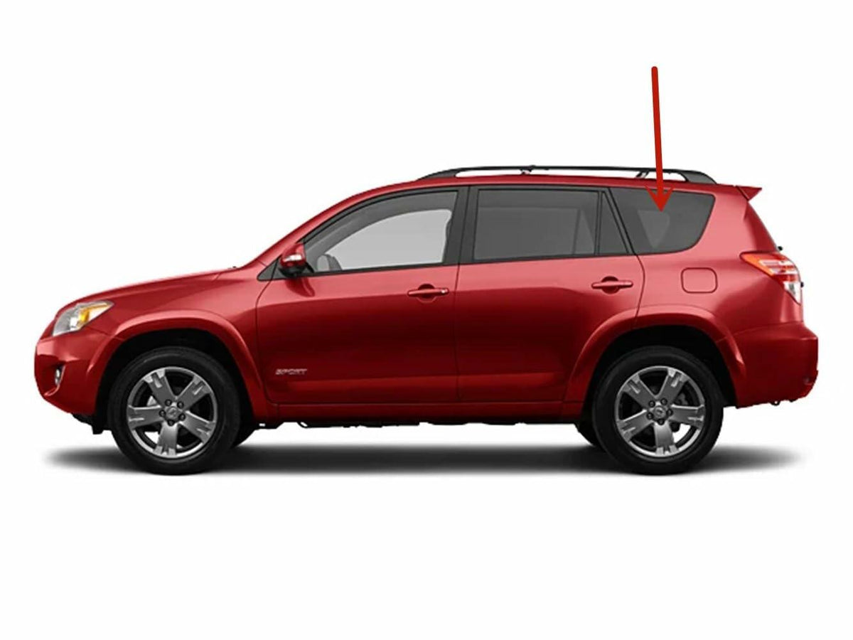 Tempered Driver Left Side Quarter Window Quarter Glass Compatible with Toyota RAV4 2006-2012 Models