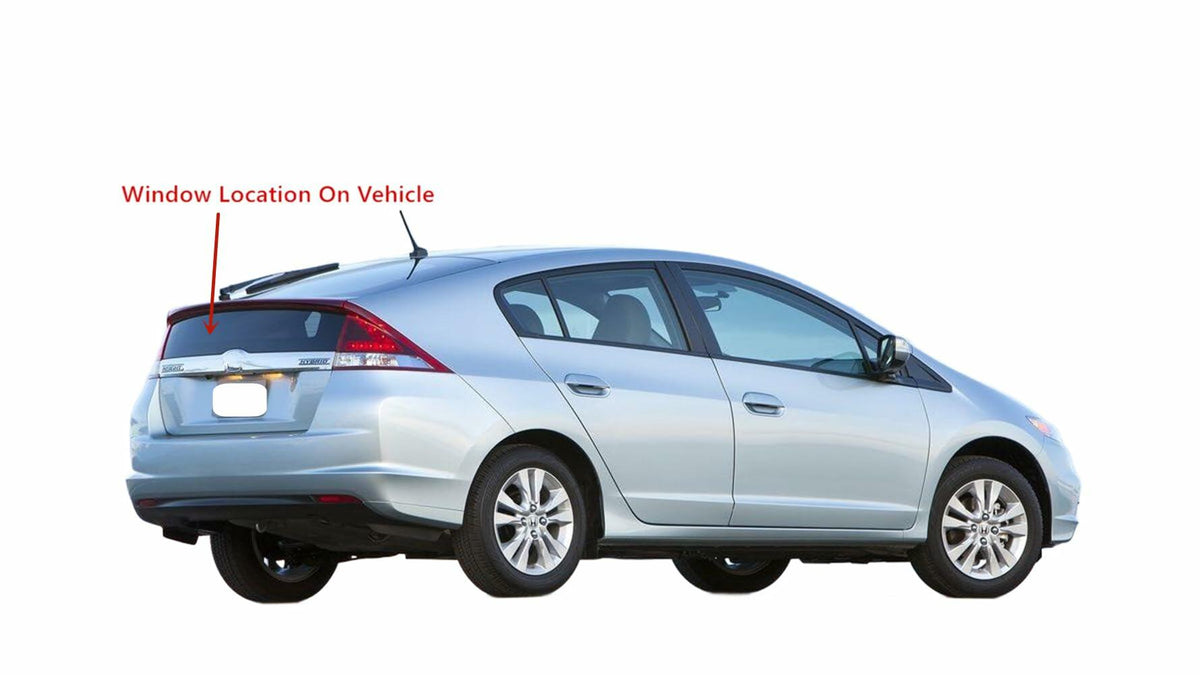 Heated Lower Back Glass Back Window Compatible with Honda Insight 4 Door Hatchback 2010-2014 Models
