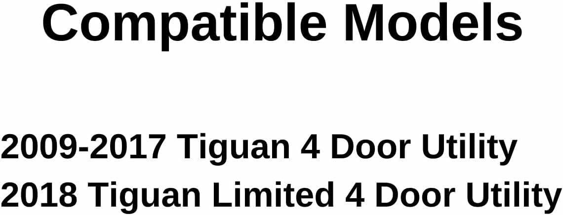 Tempered Passenger Right Side Front Door Window Door Glass Compatible with Volkswagen Tiguan 2009-2017 / Tiguan Limited 2018 Models