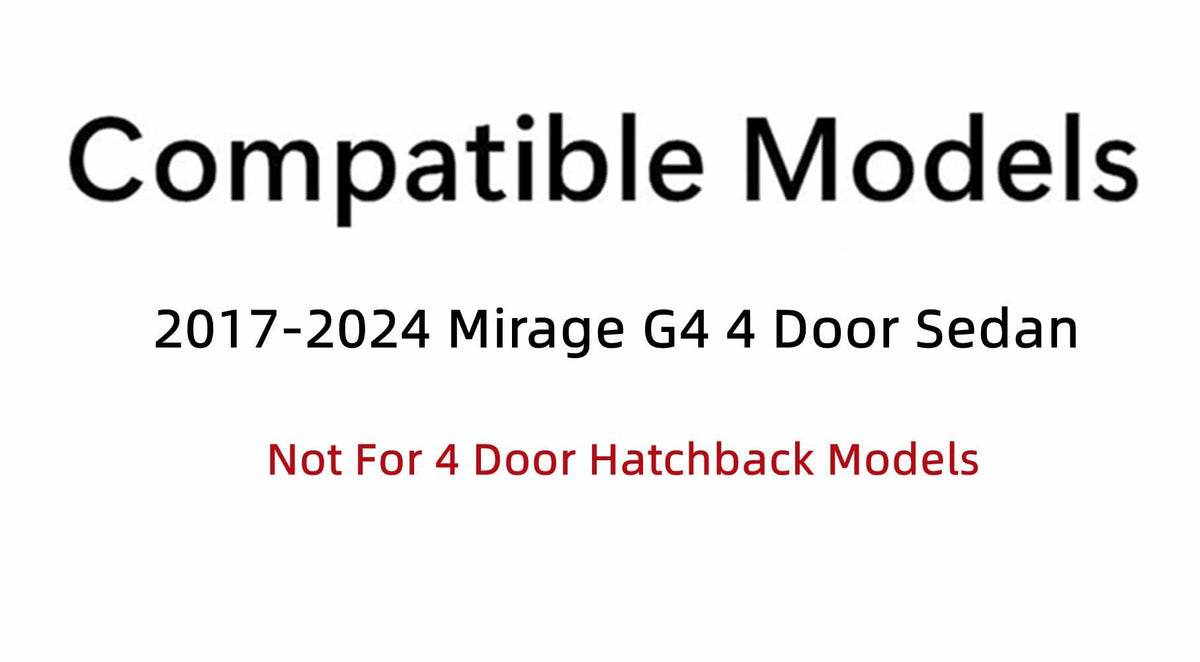 Back Tailgate Window Heated Back Glass Compatible with Mitsubishi Mirage G4 4 Door Sedan 2017-2024 Models