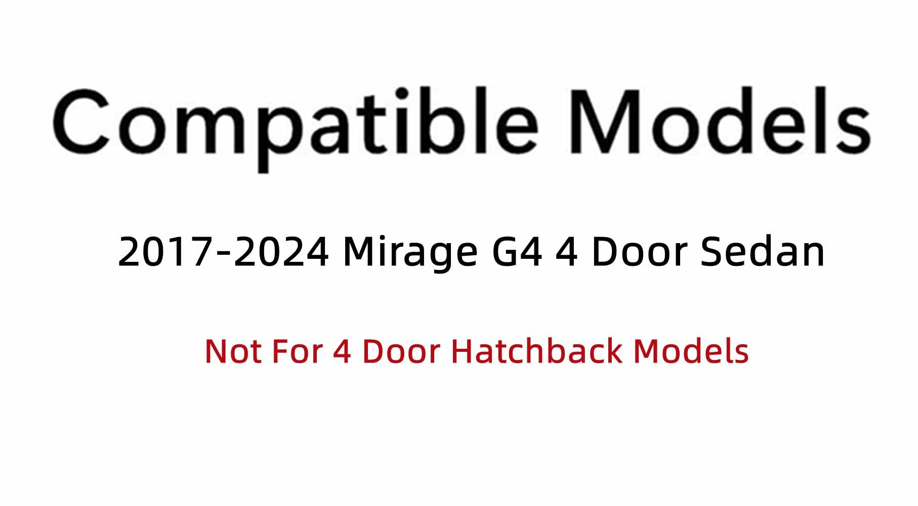 Back Tailgate Window Heated Back Glass Compatible with Mitsubishi Mirage G4 4 Door Sedan 2017-2024 Models