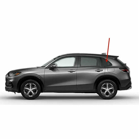 Tempered Factory Privacy Tinted Driver Left Side Quarter Window Quarter Glass Compatible with Honda HR-V 2023-2026 Models