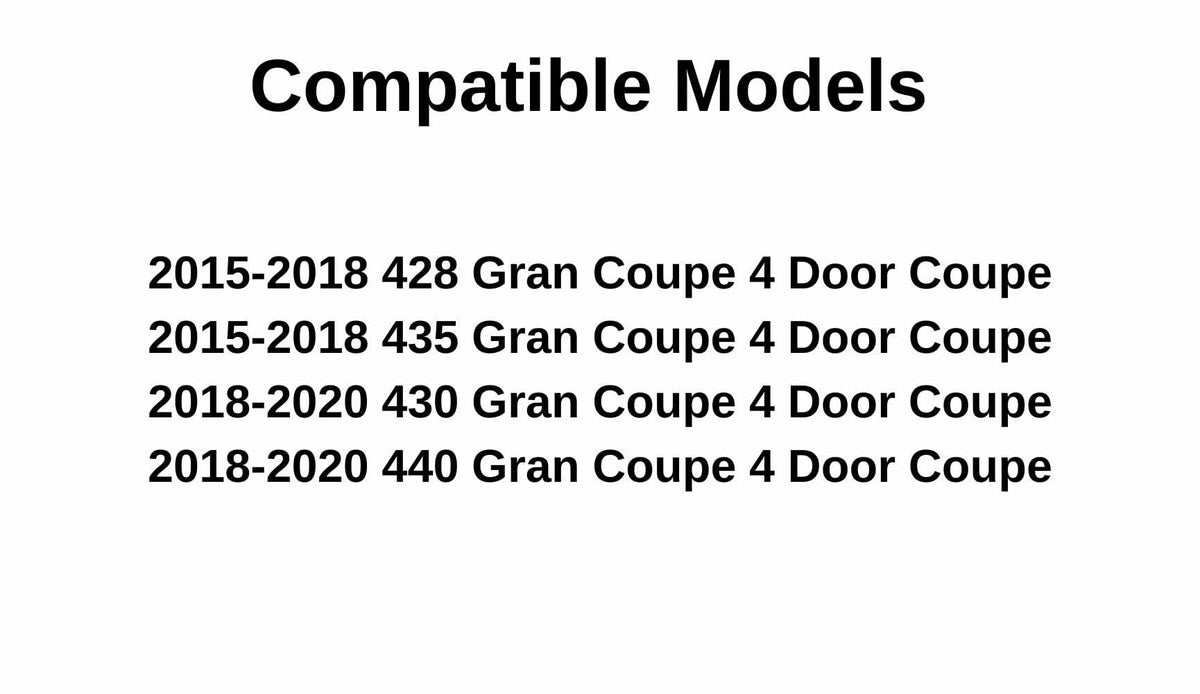 OEM Driver Left Side Rear Door Window Door Glass Compatible with BMW 428i Gran Coupe / 430i Gran Coupe / 435i Gran Coupe / 440i Gran Coupe 2015-2020 Models