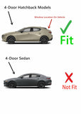 Tempered Heated Rear Back Window Back Glass Compatible with Mazda 3 4-Door Hatchback 2019-2026 Models