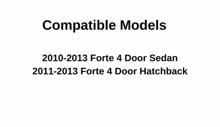 Driver Left Side Front Door Window Door Glass Compatible with Kia Forte 2010-2013 Models