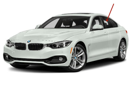 OEM Driver Left Side Rear Door Window Door Glass Compatible with BMW 428i Gran Coupe / 430i Gran Coupe / 435i Gran Coupe / 440i Gran Coupe 2015-2020 Models