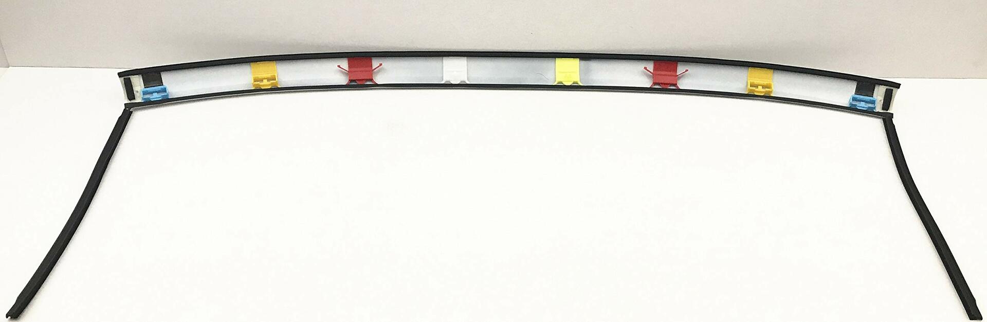 Front Windshield Molding White Color Top Pillar with Side Molding Compatible with Toyota FJ Cruiser 2007-2014 Models