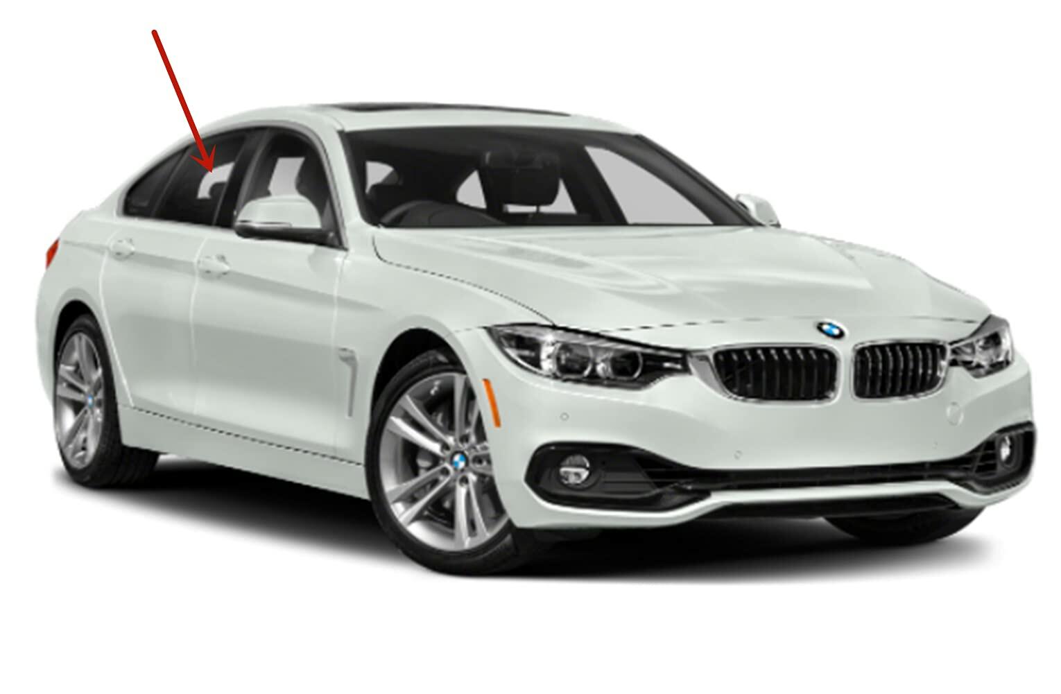 OEM Passenger Right Side Rear Door Window Door Glass Compatible with BMW 428i Gran Coupe / 430i Gran Coupe / 435i Gran Coupe / 440i Gran Coupe 2015-2020 Models
