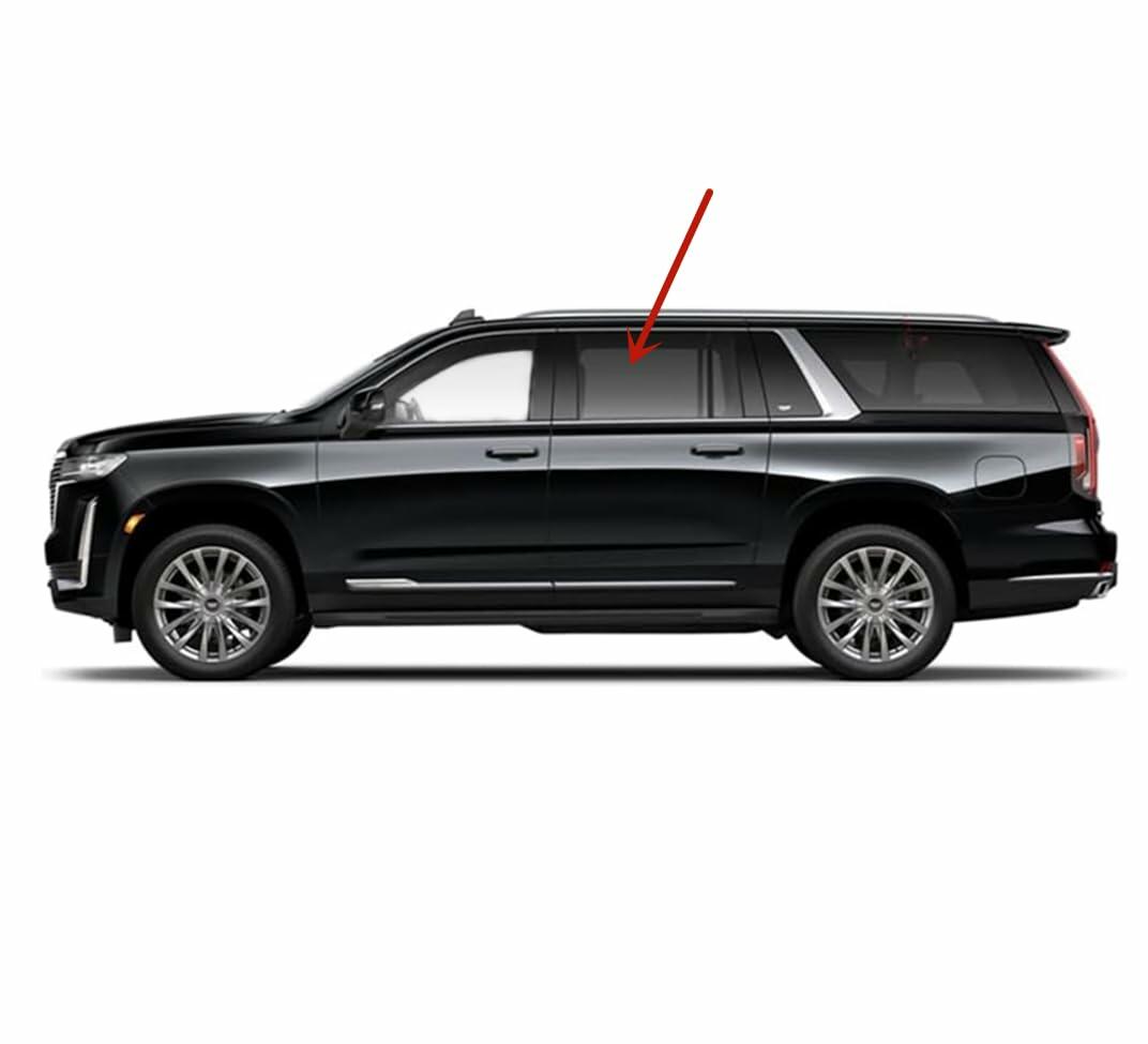 Tempered Privacy Driver Left Side Rear Door Window Door Glass Compatible with Escalade ESV 2021-2026 Models ( Not For Escalade )