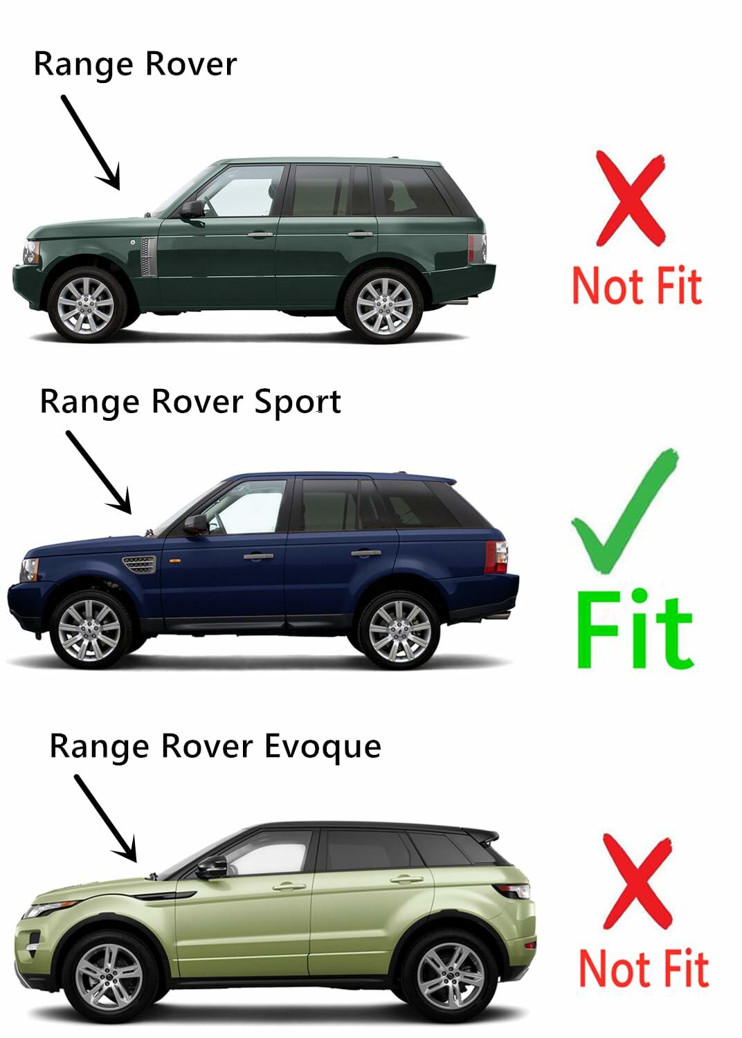 Driver Left Side Rear Door Window Door Glass Privacy Compatible with Land Rover Range Rover Sport 2006-2013 Models