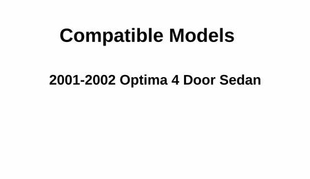 Driver Left Side Rear Door Window Door Glass Compatible with Kia Optima 4 Door Sedan 2001-2002 Models