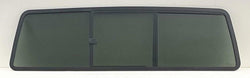 Rear Sliding Window Glass 3 Panel Manual Back Slider (Gasket Included) Compatible with Ford F-Series Pickup Super Duty F100 F150 F250 F250HD F350 F600 F700 F800 1973-1996 Models