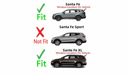Heated Back Tailgate Window Back Glass Compatible with Hyundai Santa Fe 2013-2018 Models/ Santa Fe XL 2019 Models