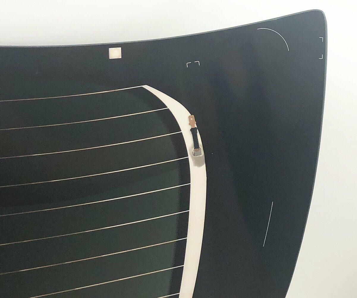 Heated Back Tailgate Window Back Glass Compatible with Hyundai Santa Fe 2013-2018 Models/ Santa Fe XL 2019 Models