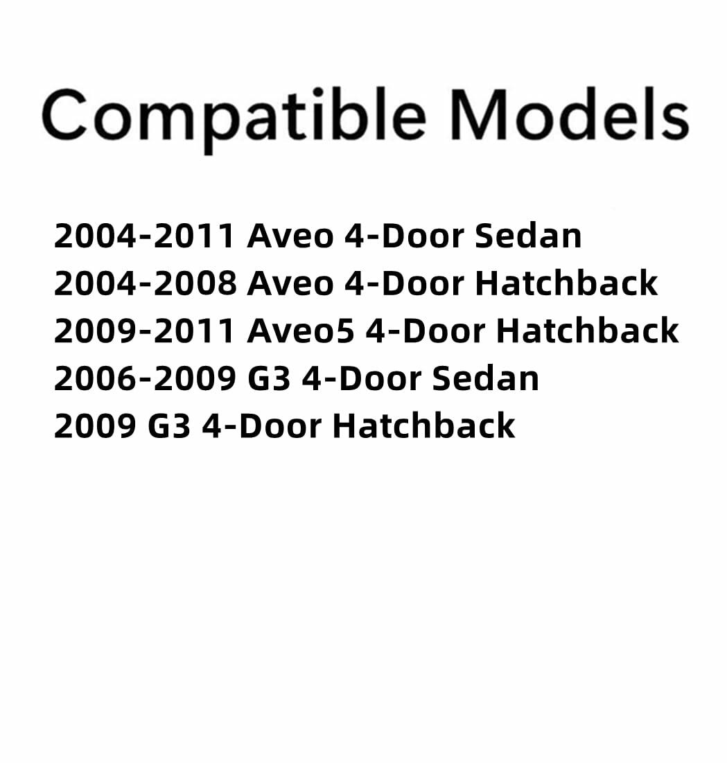 Passenger Right Side Front Door Window Door Glass Compatible with Chevrolet Aveo/Chevrolet Aveo5/Pontiac G3 2004-2011 Models