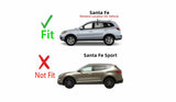 Driver Left Side Rear Door Window Door Glass Compatible with Hyundai Santa Fe 2007-2012 Models