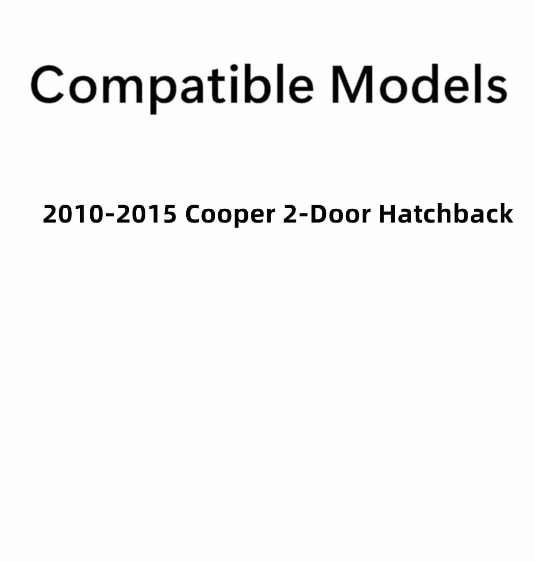 Heated Back Window Back Glass with 2 Connector Leads Compatible with Mini Cooper 2 Door Hatchback 2010-2015 Models