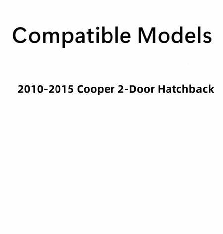 Heated Back Window Back Glass with 2 Connector Leads Compatible with Mini Cooper 2 Door Hatchback 2010-2015 Models