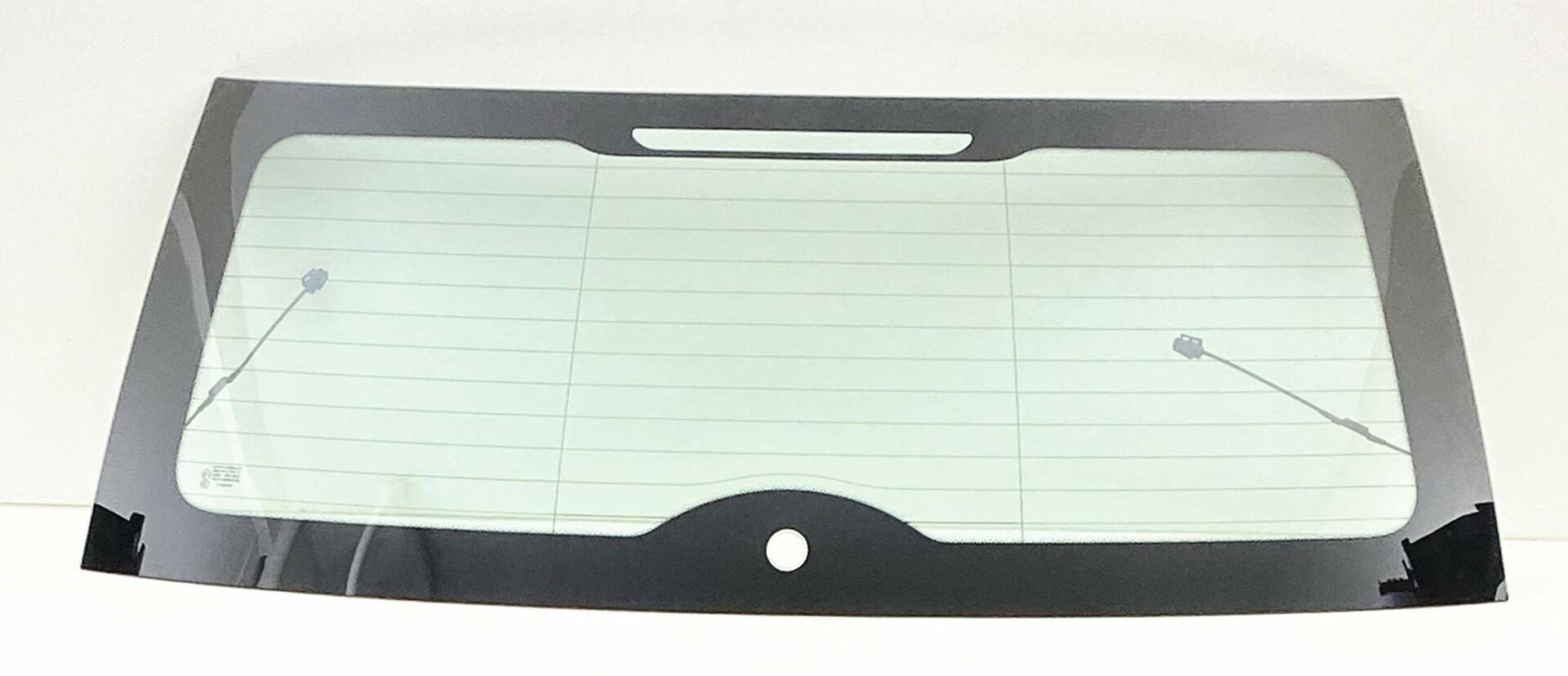Heated Back Window Back Glass with 2 Connector Leads Compatible with Mini Cooper 2 Door Hatchback 2010-2015 Models