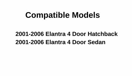 Driver Left Side Front Door Window Door Glass Compatible with Hyundai Elantra 4 Door Sedan & 4 Door Hatchback 2001-2006 Models