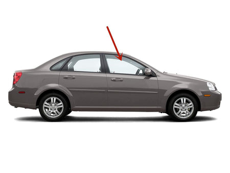 Tempered Passenger Right Side Front Door Window Door Glass Compatible with Suzuki Forenza 4 Door Sedan 2004-2010 Models