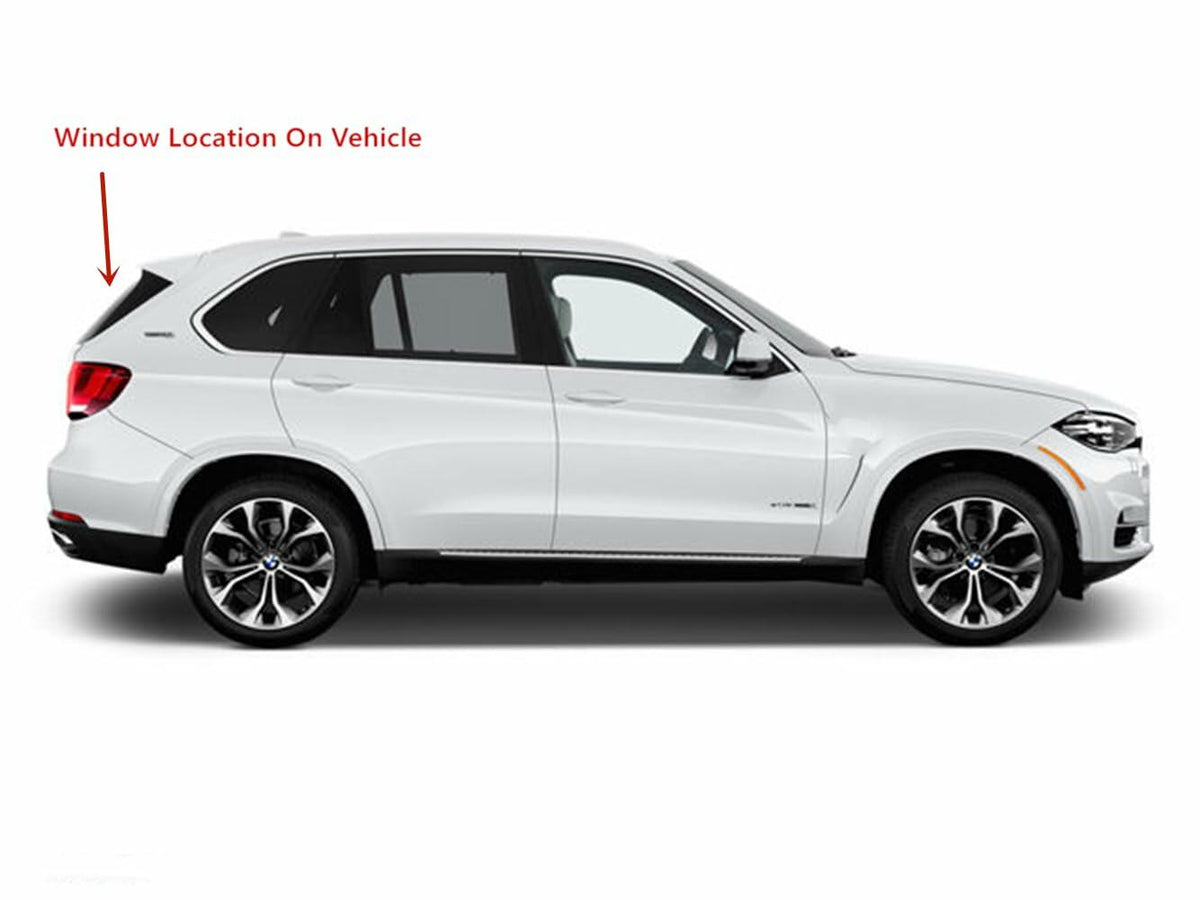 Heated Back Tailgate Window Back Glass Compatible with BMW X5 2014-2018 Models/ X5 Hybrid 2016-2018 Models