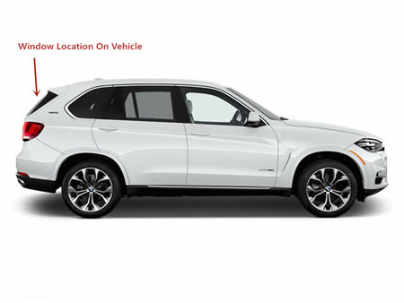 Heated Back Tailgate Window Back Glass Compatible with BMW X5 2014-2018 Models/ X5 Hybrid 2016-2018 Models