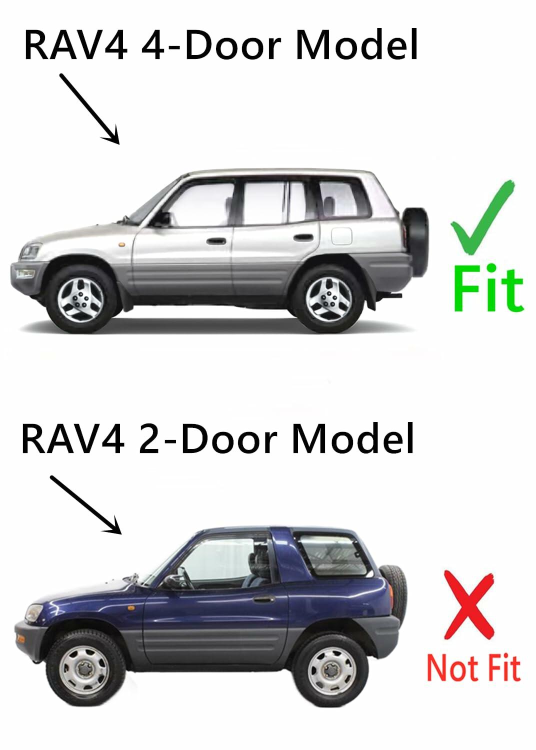Driver Left Side Front Door Window Door Glass Compatible with Toyota RAV4 4 Door SUV 1996-2000 Models
