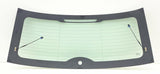 Heated Back Window Back Glass with 2 Connector Leads Compatible with Mini Cooper 2 Door Hatchback 2010-2015 Models