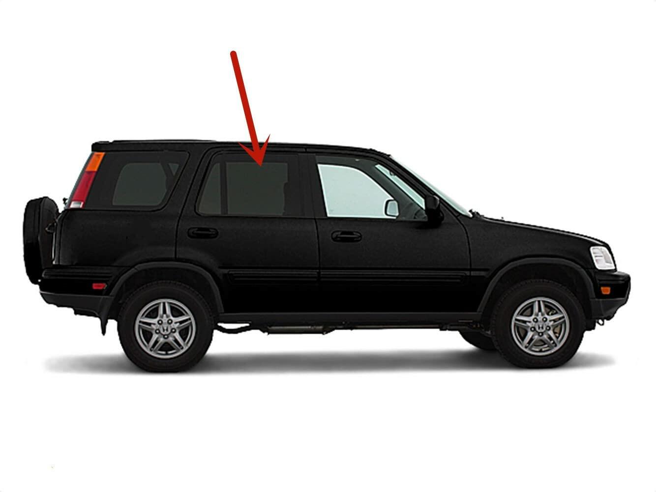 Tempered Privacy Passenger Right Side Rear Door Window Door Glass Compatible with Honda CR-V 1997-2001 Models