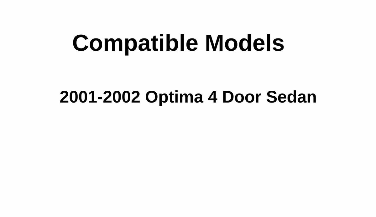 Passenger Right Side Front Door Window Door Glass Compatible with Kia Optima 4 Door Sedan 2001-2002 Models