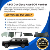 Heated Back Tailgate Window Back Glass Compatible with Honda CR-V 2015-2016 Models