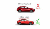 Back Window Back Glass Compatible with Mazda 3 4 Door Sedan 2014-2018 Models
