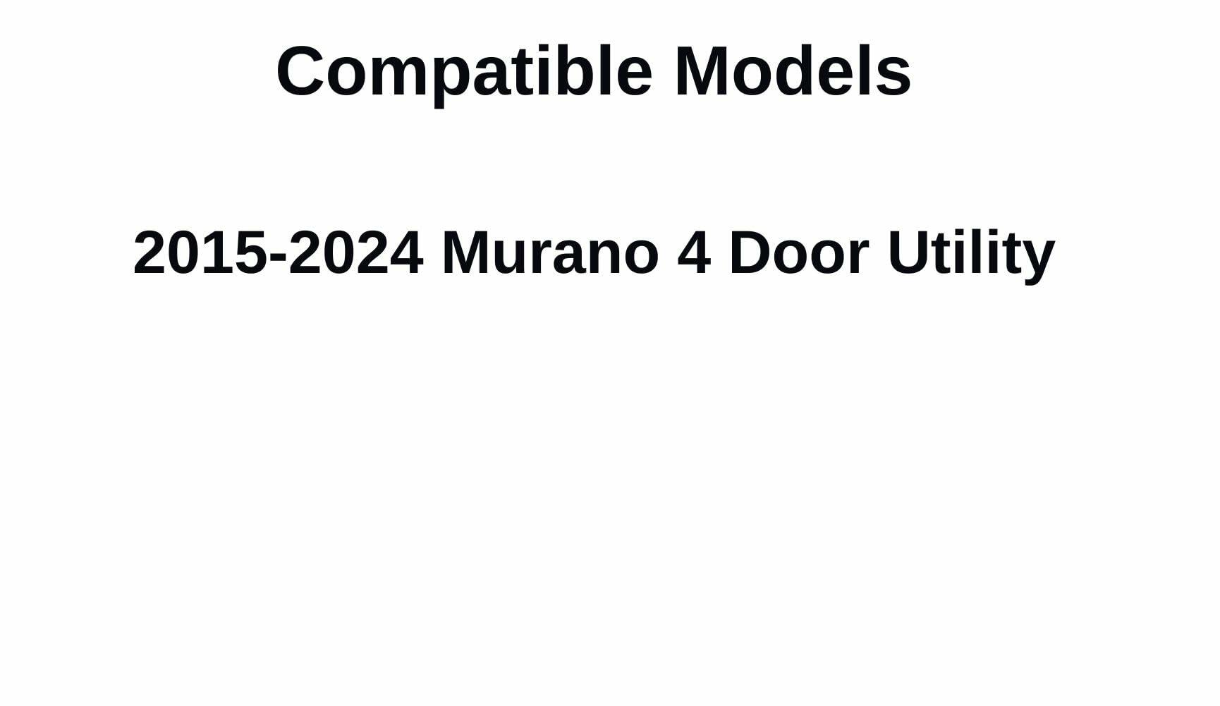 Heated Back Tailgate Window Back Glass Compatible with Nissan Murano 2015-2024 Models