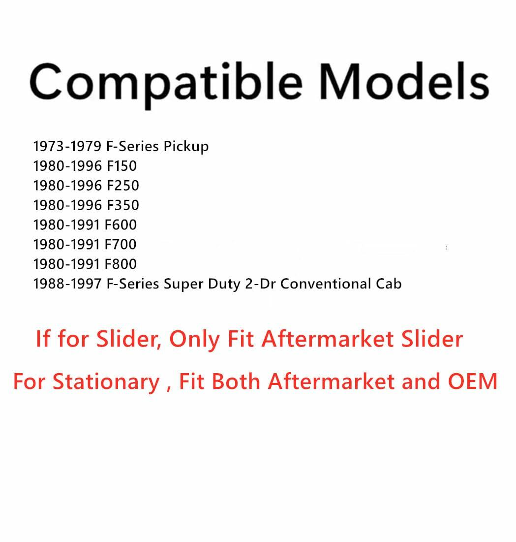 Gasket for Stationary Back Window Back Glass & Aftermarket Back Slider Compatible with Ford F100/F250/F350/F600/ F700/F800 Pickup 1973-1997 Models