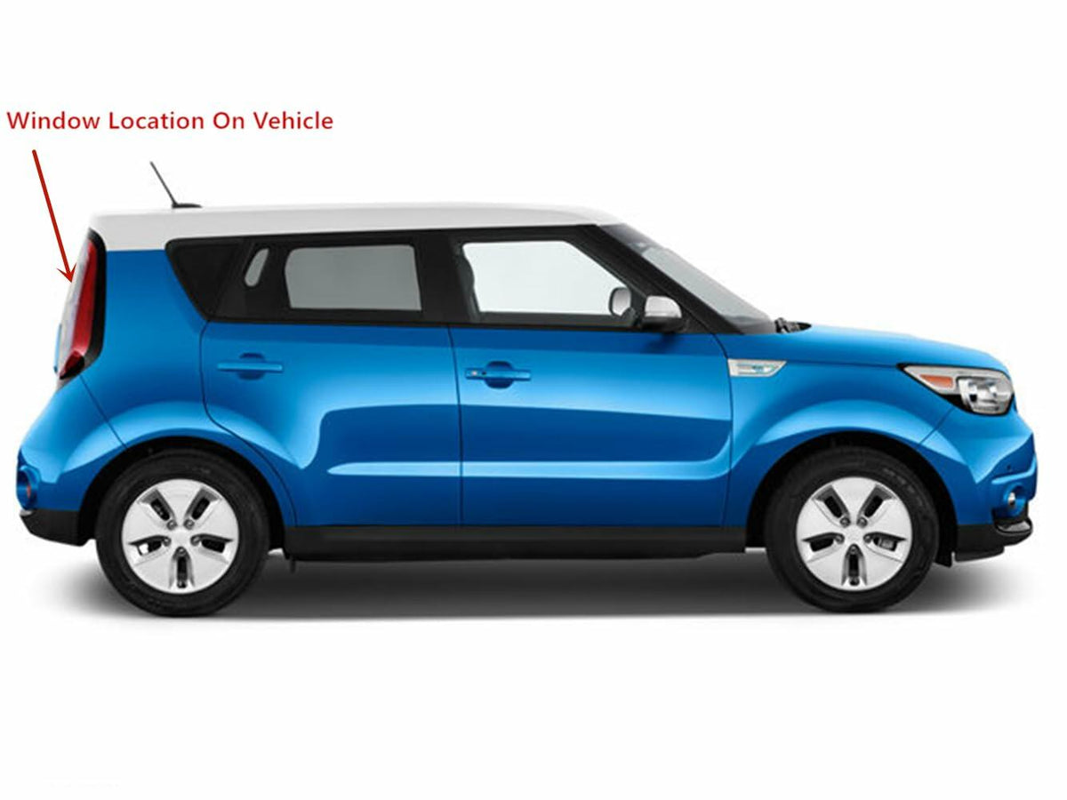 Heated Back Tailgate Window Back Glass Compatible with Kia Soul 2014-2019 Models/Kia Soul EV 2016-2018 Models