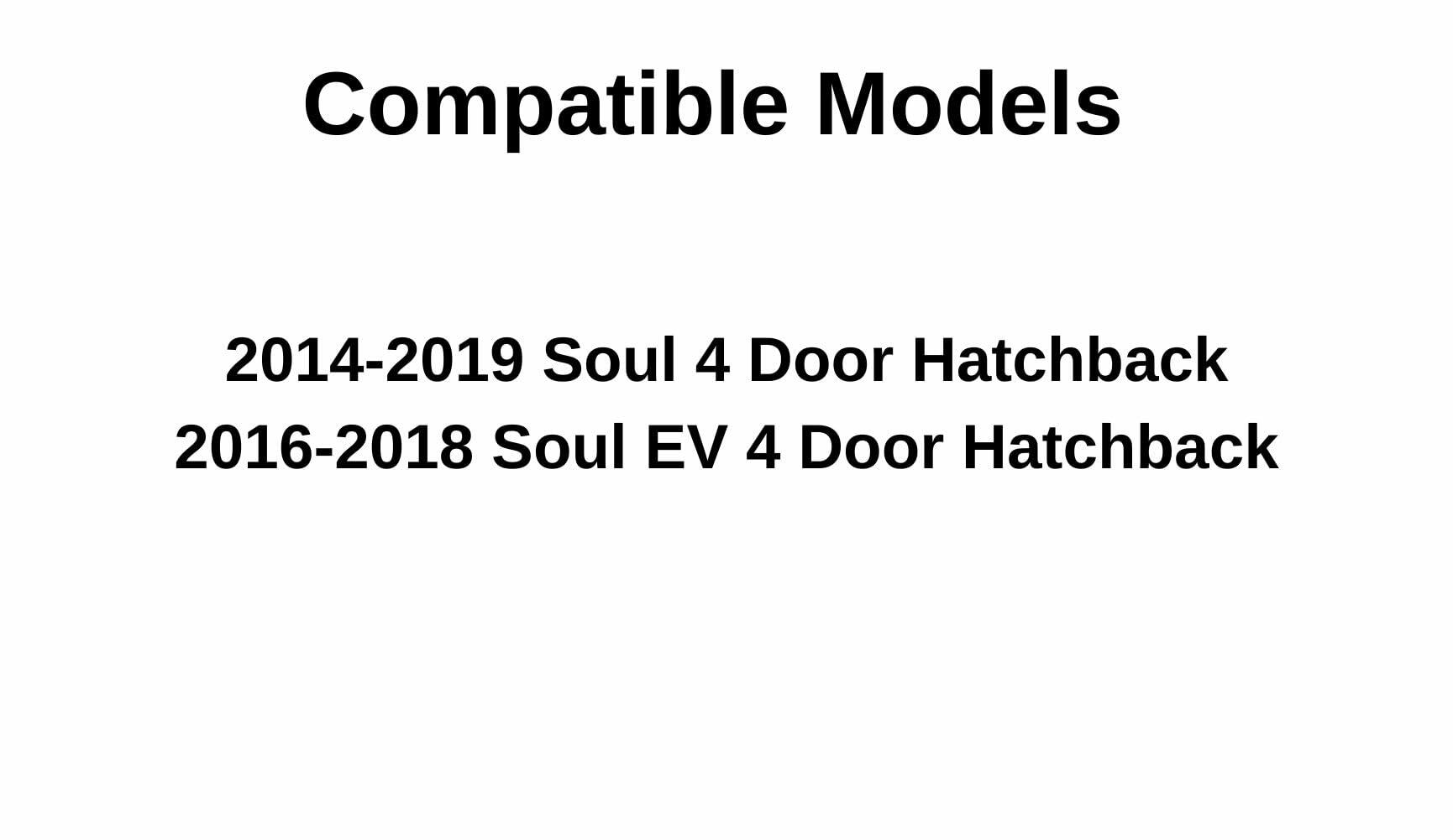 Heated Back Tailgate Window Back Glass Compatible with Kia Soul 2014-2019 Models/Kia Soul EV 2016-2018 Models