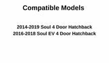 Heated Back Tailgate Window Back Glass Compatible with Kia Soul 2014-2019 Models/Kia Soul EV 2016-2018 Models
